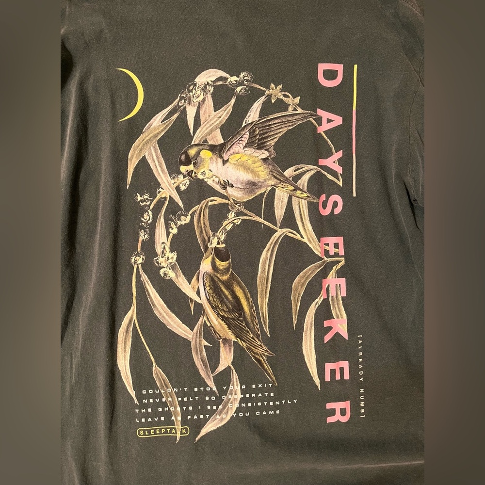 Dayseeker green birds sweatshirt men’s size large